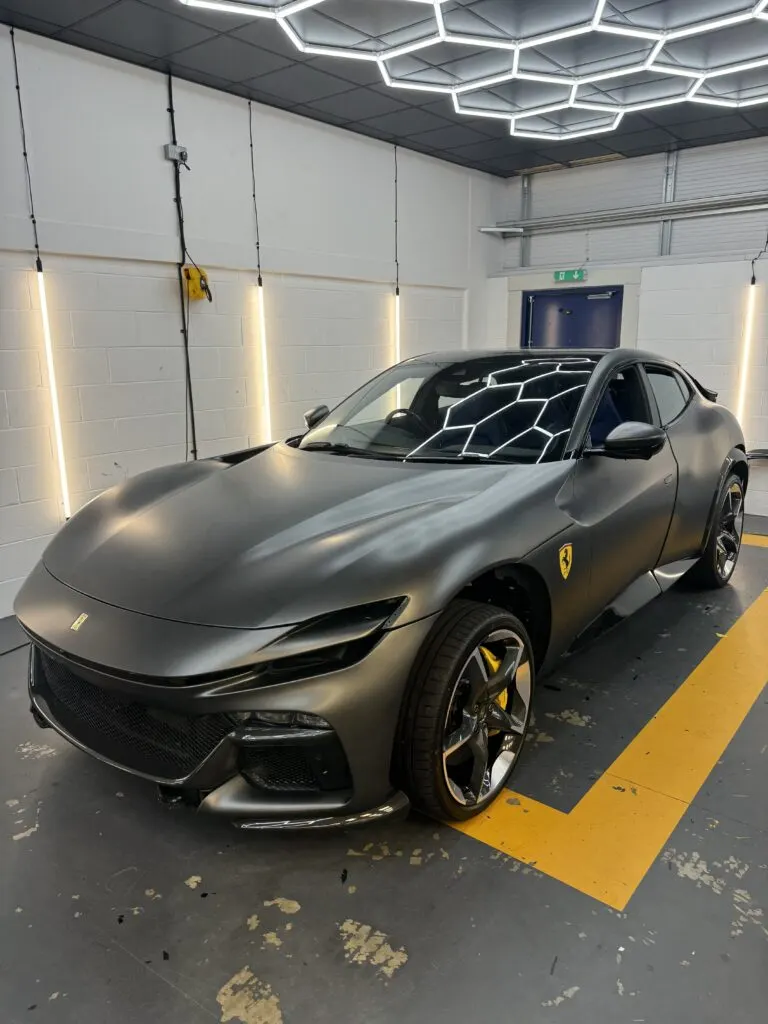 Ferrari Purosangue with 20% window tint at Wrapd Studios near Harrogate