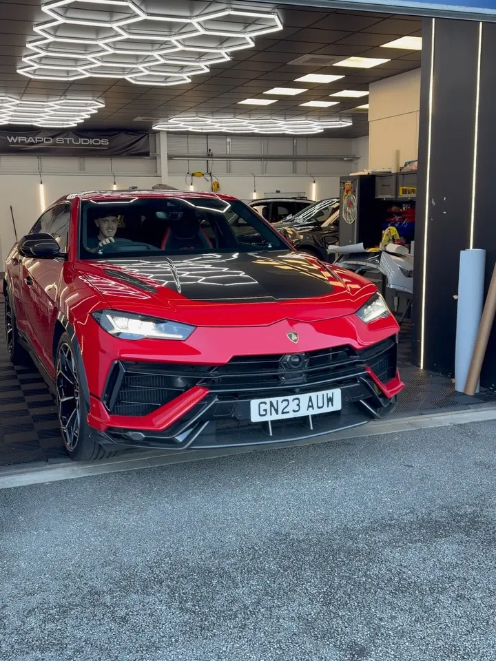 Lamborghini Urus Performante with 35% window tint at Wrapd Studios near Harrogate